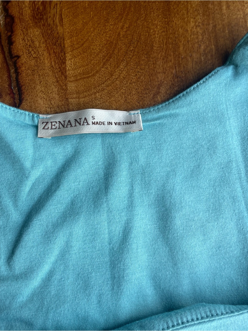 2 Piece Zenana Outfit Dark Brown Palazzo Pants and Teal Tank - Picture 4 of 9